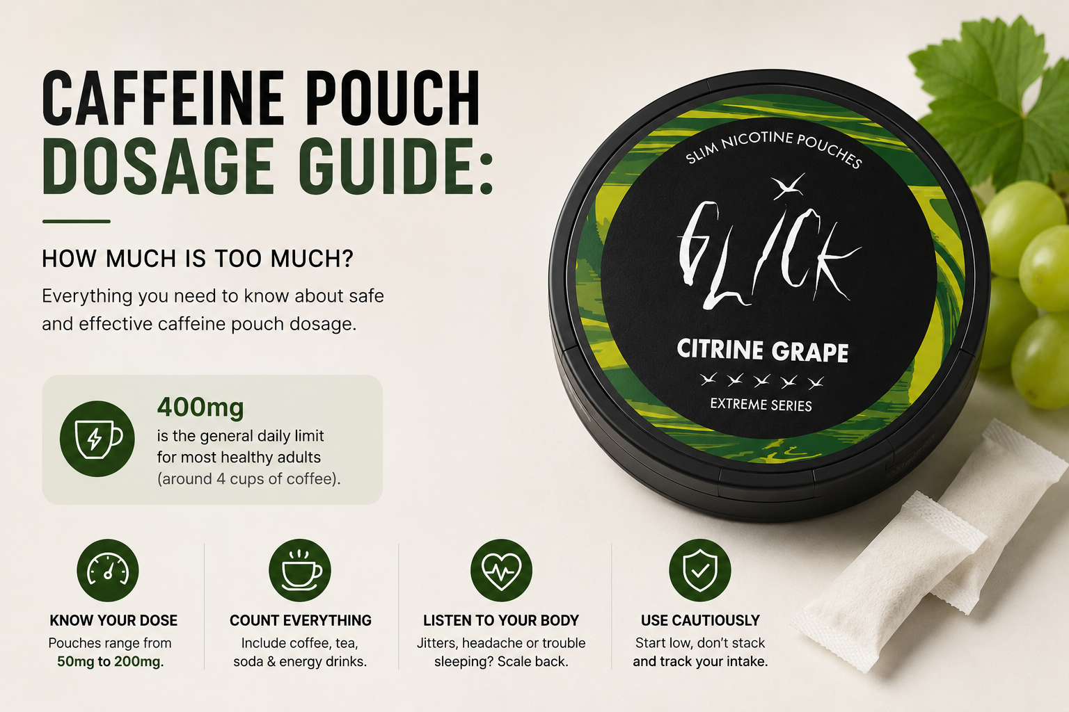 Caffeine Pouch Dosage Guide: How Much Is Too Much?