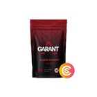 Garant Black Cherry Nicotine Strips 11 mg, red resealable bag of 66 nicotine strips with Garant logo