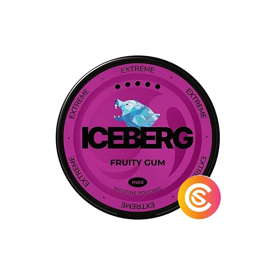 ICEBERG Fruity Gum Mini Extreme nicotine pouches can