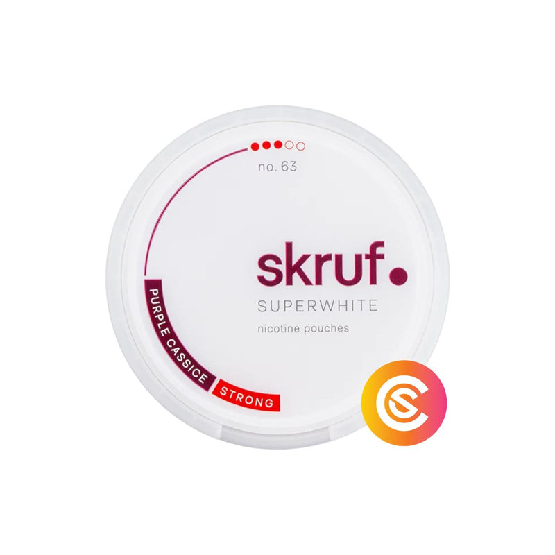 Skruf Super White No. 63 Purple Cassice Strong Snus Core