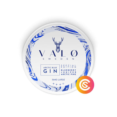 VALØ Arctic Blue Gin Strong Normal 16mg/g - SnusCore