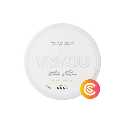 Buy V&YOU White Edition Mango Freeze Snus Core