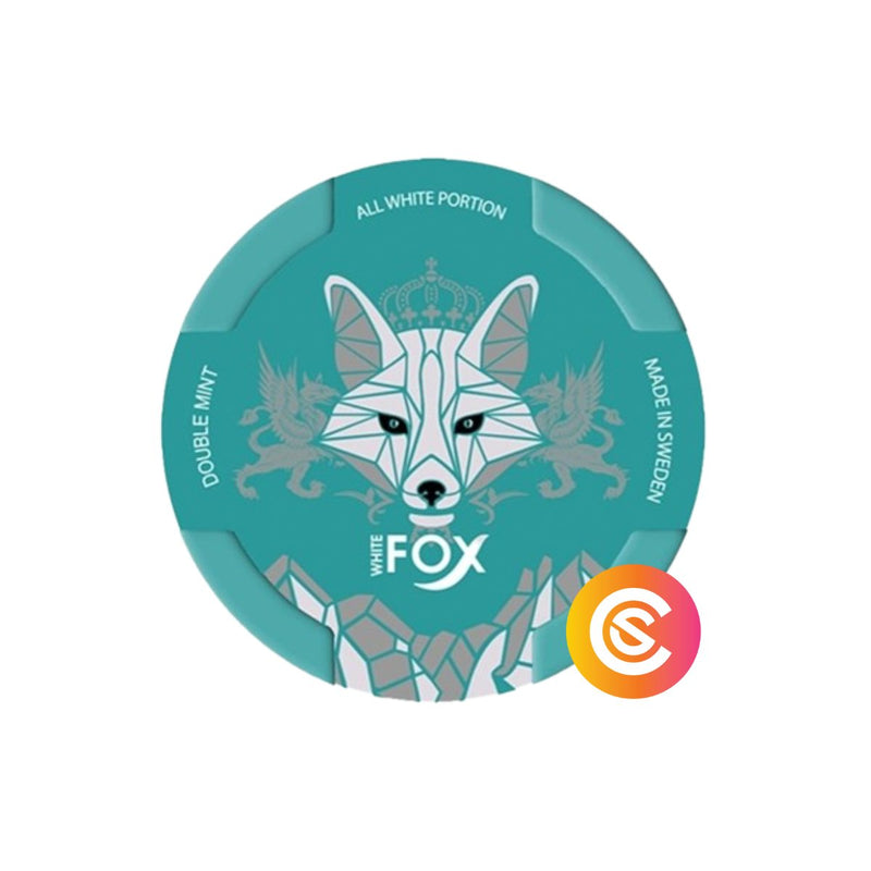 White Fox Double Mint Strong Slim 16mg/g - SnusCore