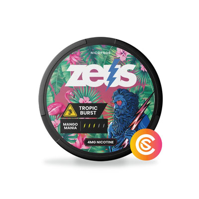 Buy ZEUS Tropic Burst Mango Mania Light Snus Core