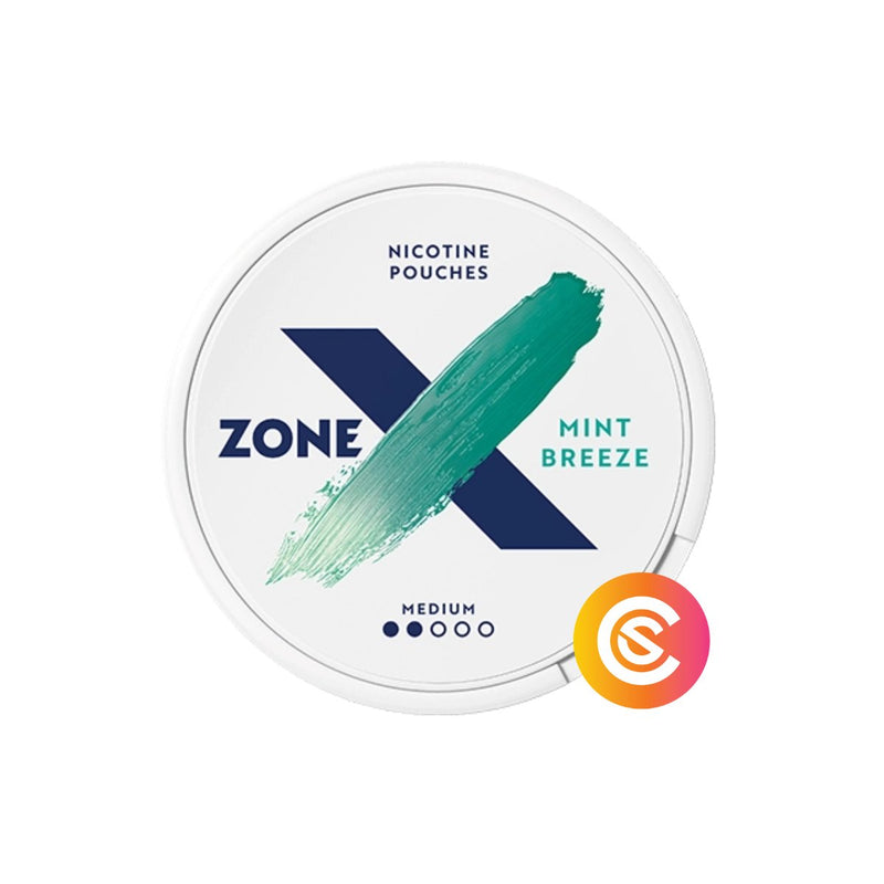 ZoneX Mint Breeze Medium Slim 12.5mg/g - SnusCore