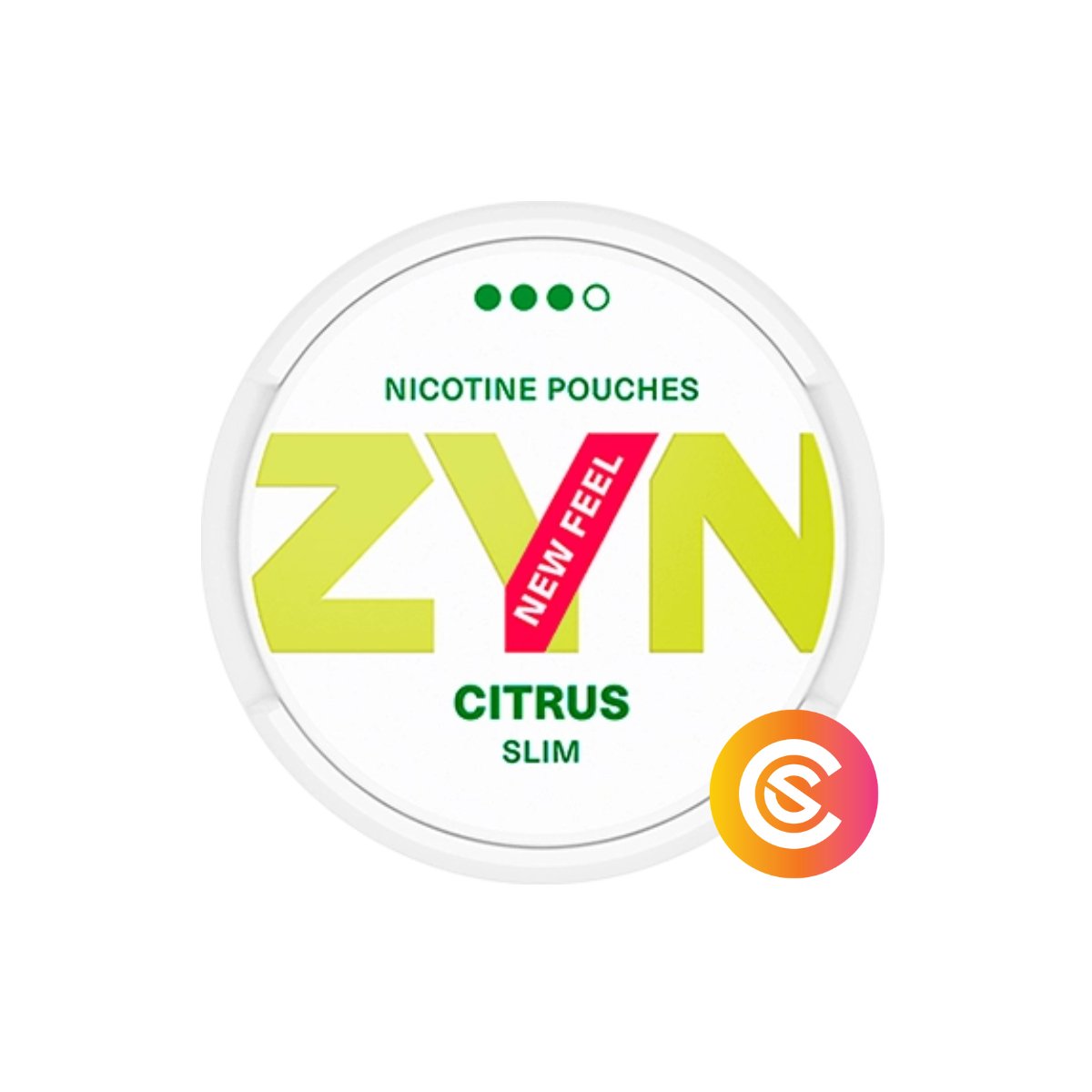 ZYN Citrus Strong Slim #3 12mg/g - SnusCore