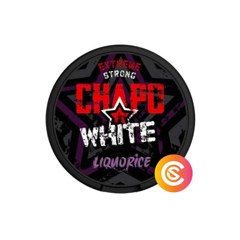 Chapo White | Liquorice Strong 16.5 mg/g - SnusCore