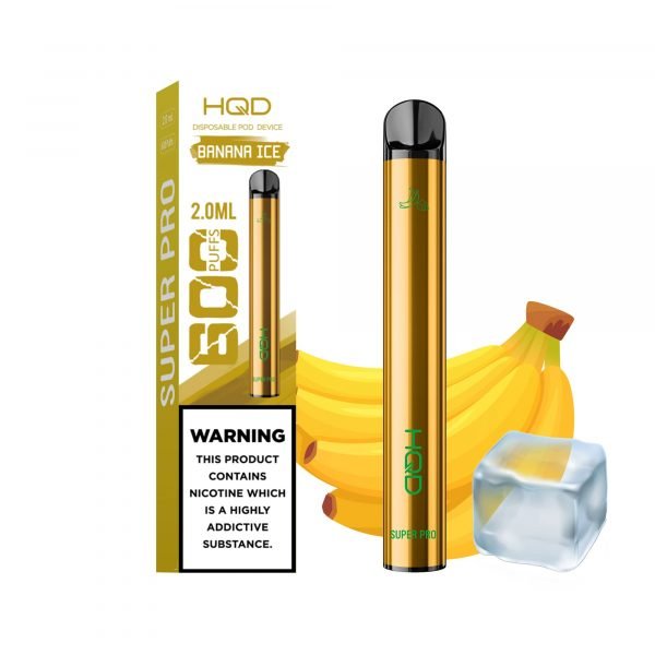 HQD Super Pro Banana Ice 600 puffs - SnusCore