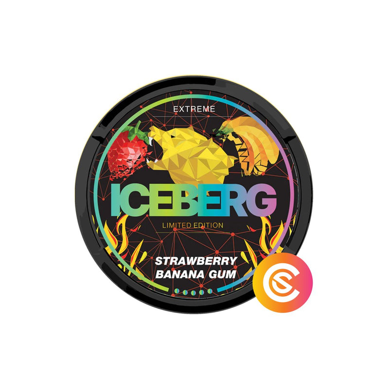 ICEBERG | Strawberry Banana Gum 130 mg/g - SnusCore