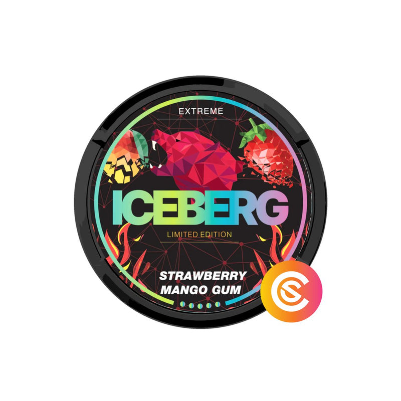 ICEBERG | Strawberry Mango Gum 130 mg/g - SnusCore