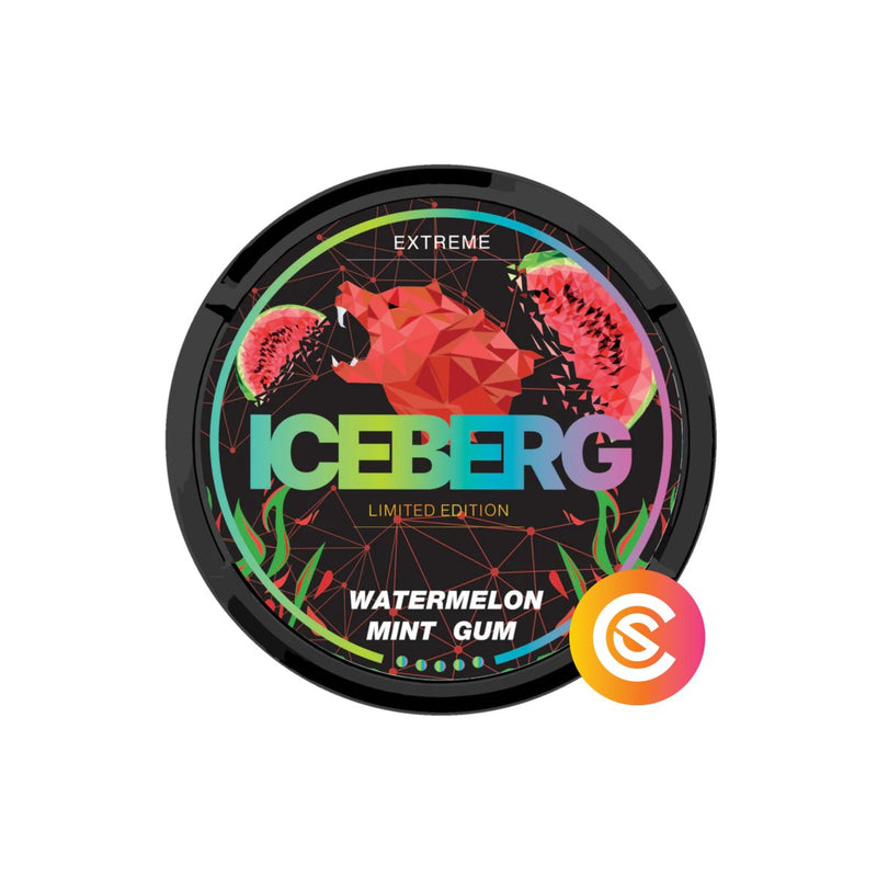 ICEBERG | Watermelon Mint Gum 130 mg/g - SnusCore