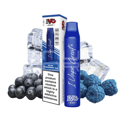 IVG BAR PLUS + Blue Raspberry Ice 600 puffs - SnusCore