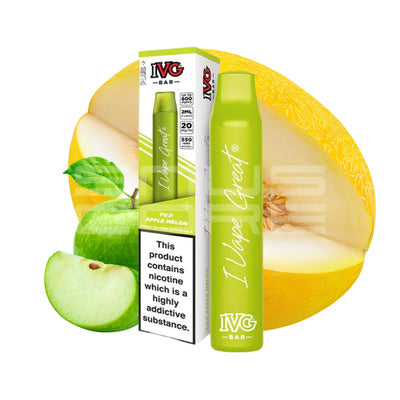 IVG BAR PLUS + Fuji Apple Melon 600 puffs - SnusCore