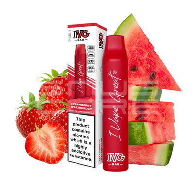 IVG BAR PLUS + Strawberry Watermelon 600 puffs - SnusCore