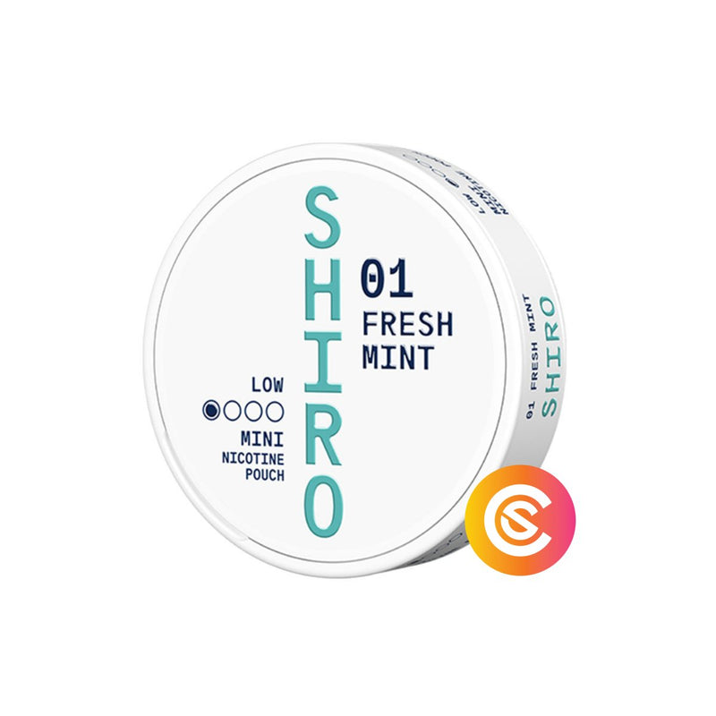 Shiro | 01 Fresh Mint Mini 4 mg/g - SnusCore
