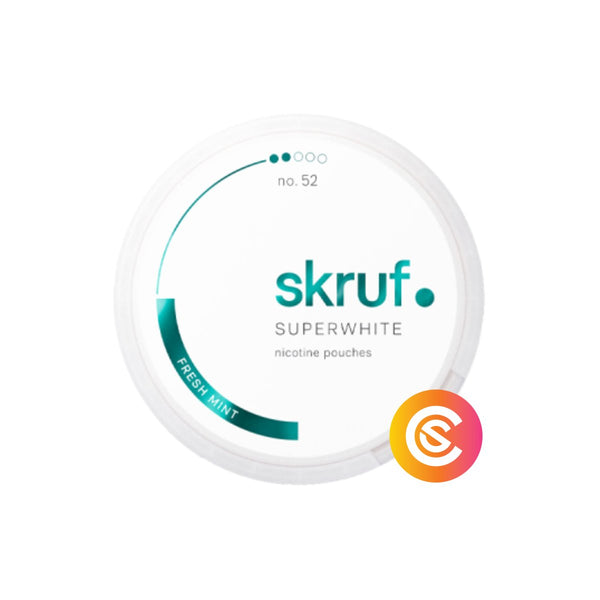 Skruf Super White No. 52 Fresh Mint Slim Snus Core
