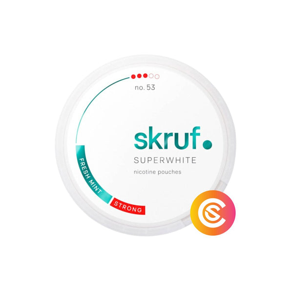 Skruf Super White No. 53 Fresh Mint Strong Snus Core