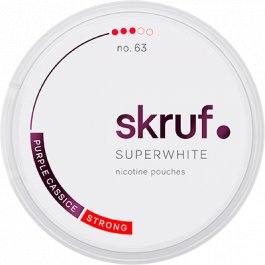 Skruf | Super White No. 63 Purple Cassice Strong - SnusCore