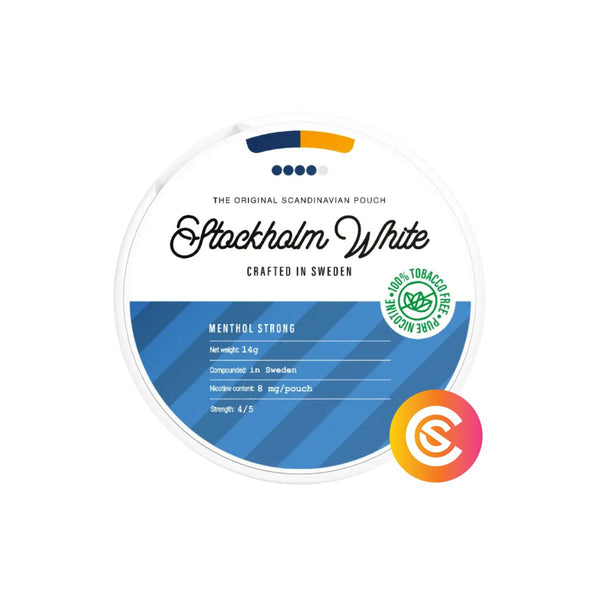Buy Stockholm White Menthol Strong Snus Core Nicotine Pouches