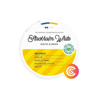 Stockholm White | True Citrus 4 mg/g - SnusCore