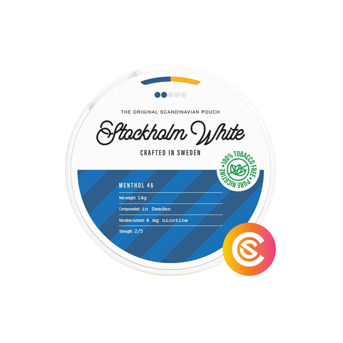 Buy Stockholm White Menthol Light Snus Core