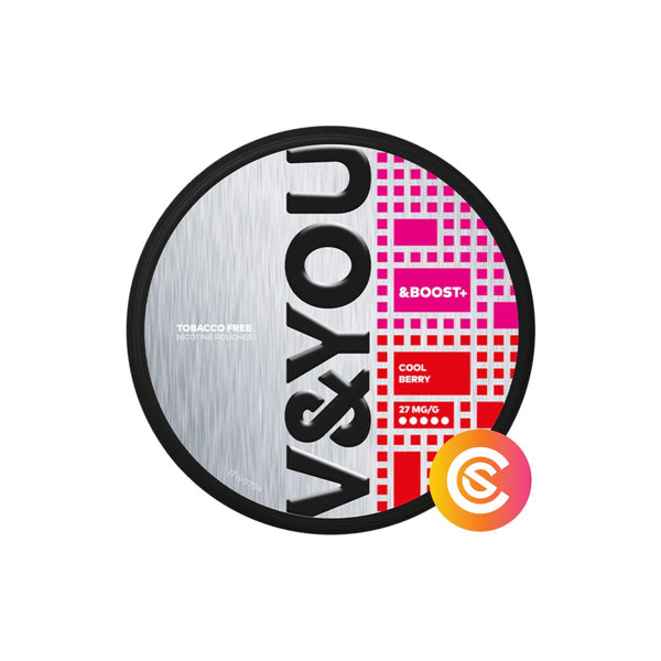 Buy V&YOU &BOOST+ Cool Berry Extra Strong Snus Core